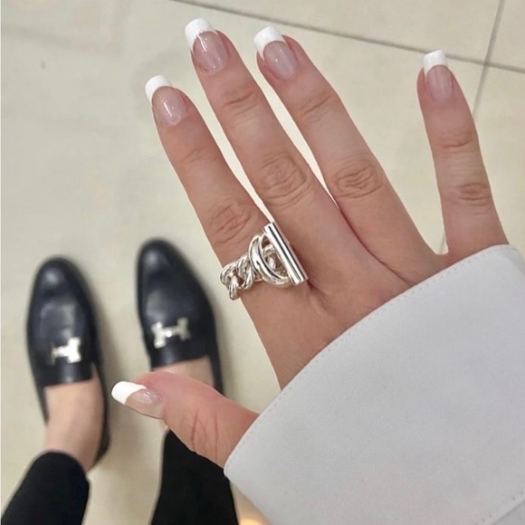 Croisette ring HERMÈS 52 Size 💯 authentic - Picture 7 of 8